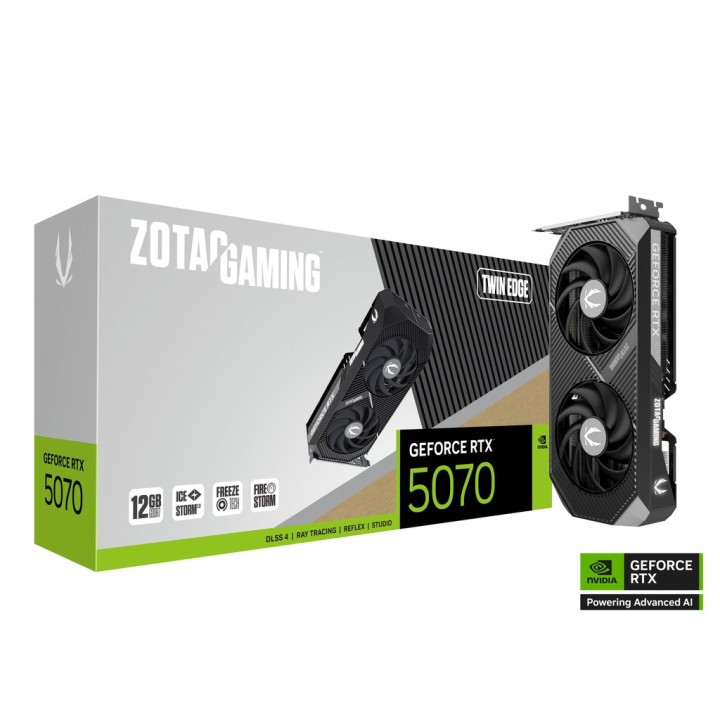 Gráfica Zotac GAMING GeForce RTX 5070 Twin Edge NVIDIA 12 GB GDDR7