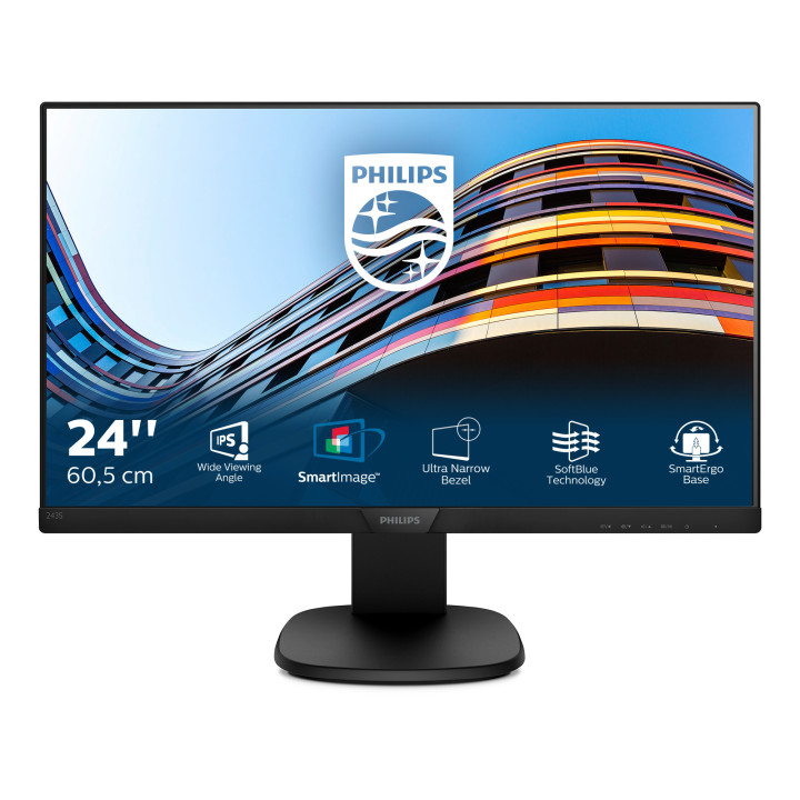 Philips S Line Monitor LCD com tecnologia SoftBlue 243S7EHMB 00
