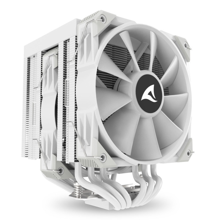Sharkoon A60 RGB Processador Arrefecimento a ar 12 cm Branco 1 unidade(s)