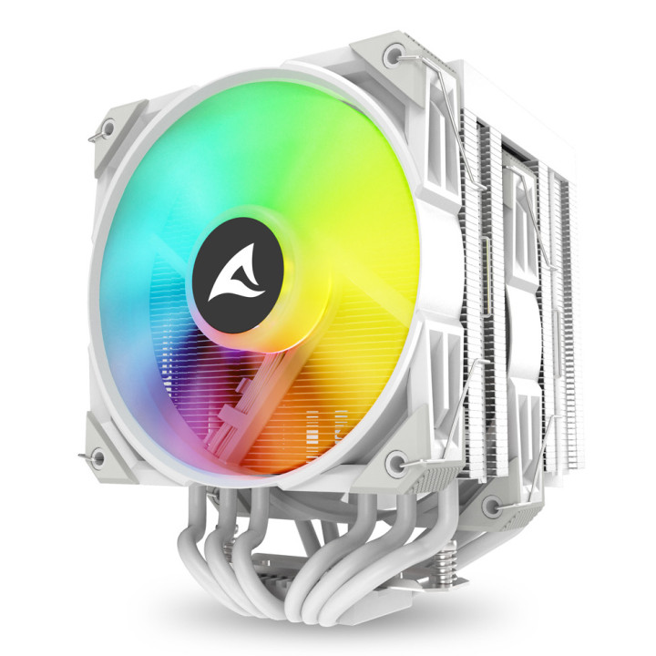 Sharkoon A60 RGB Processador Arrefecimento a ar 12 cm Branco 1 unidade(s)