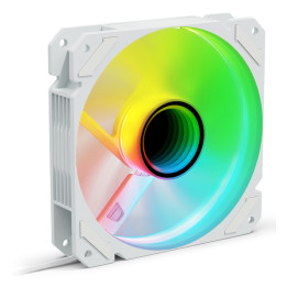 Sharkoon SHARK Mirror RGB PWM REVERSE Caixa de computador Ventoinha 12 cm Branco 1 unidade(s)