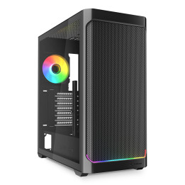 Sharkoon AK4W RGB Strip Midi Tower Preto