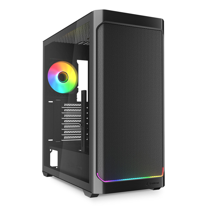 Sharkoon AK4W RGB Strip Midi Tower Preto