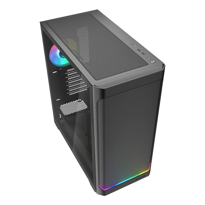 Sharkoon AK4W RGB Strip Midi Tower Preto