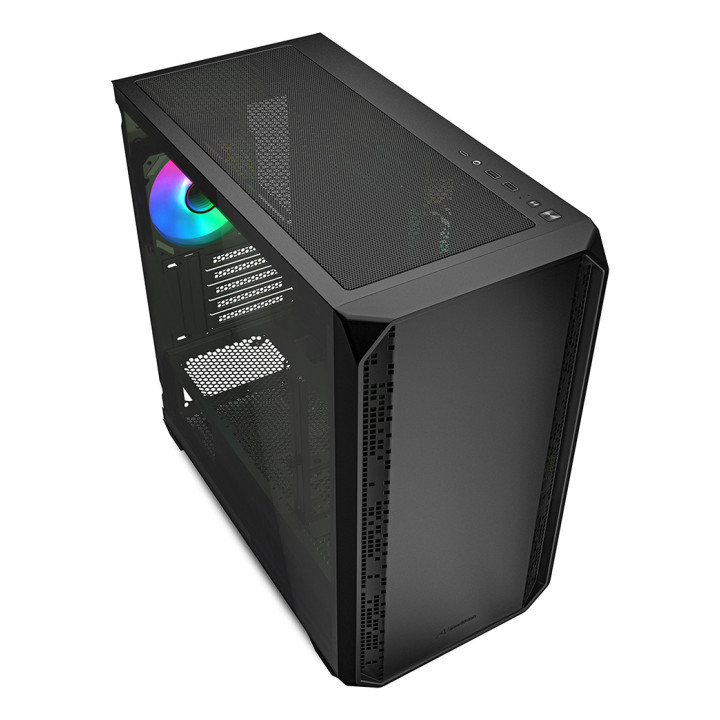 Sharkoon MK2 RGB Micro Tower Preto