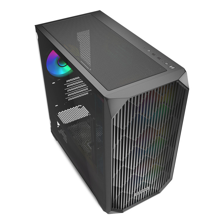 Sharkoon MK3 RGB Micro Tower Preto