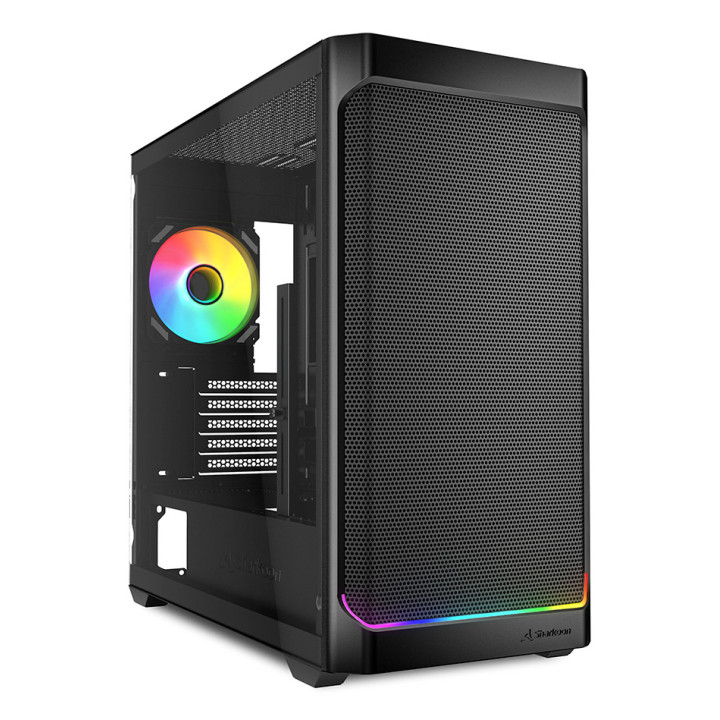 Sharkoon MK4W RGB Strip Micro Tower Preto