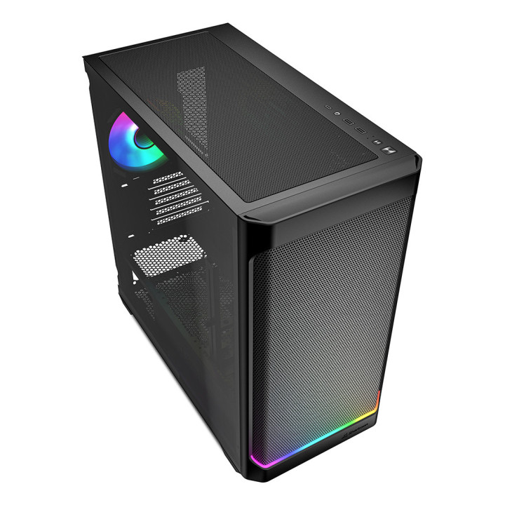Sharkoon MK4W RGB Strip Micro Tower Preto