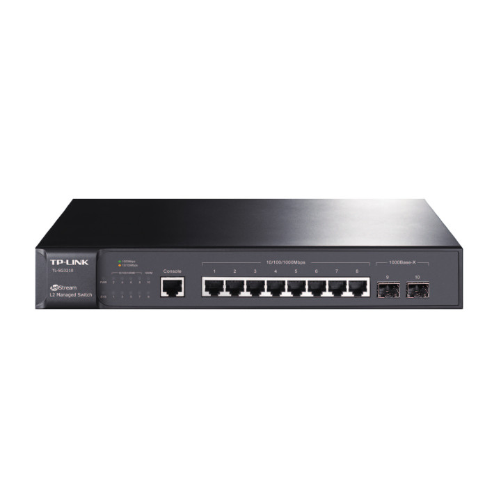 TP-Link TL-SG3210 Gerido L2 Gigabit Ethernet (10 100 1000) 1U Preto