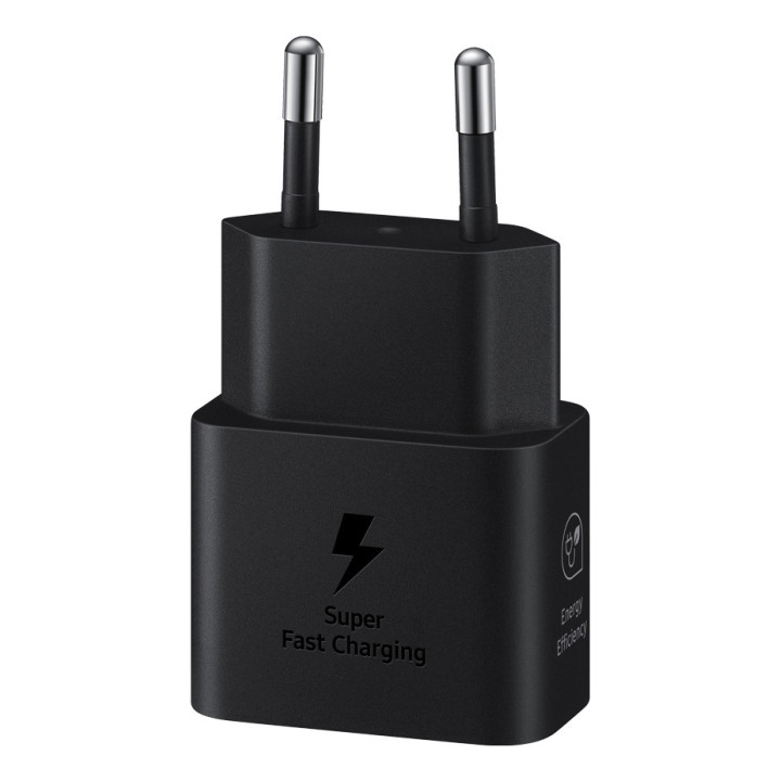 Carregador Samsung USB Type C 25W Carregamento rápido Preto