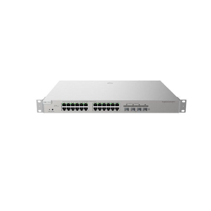 Ruijie Networks RG-NBS5200-24GT4XS-P switch de rede Gerido L3 Gigabit Ethernet (10 100 1000) Power over Ethernet (PoE) Cinzento