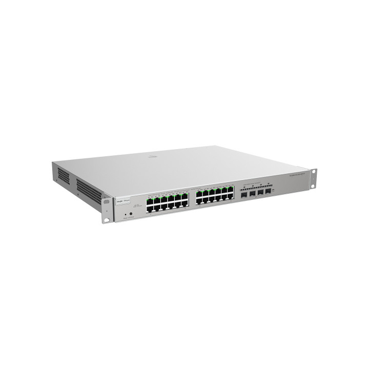 Ruijie Networks RG-NBS5200-24GT4XS-P switch de rede Gerido L3 Gigabit Ethernet (10 100 1000) Power over Ethernet (PoE) Cinzento