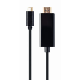 Gembird A-CM-HDMIM-01 adaptador de cabo de vídeo 2 m USB Type-C HDMI Preto