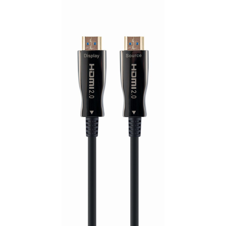 Gembird CCBP-HDMI-AOC-20M-02 cabo HDMI HDMI Type A (Standard) Preto