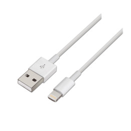 AISENS A102-0036 cabo Lightning 2 m Branco