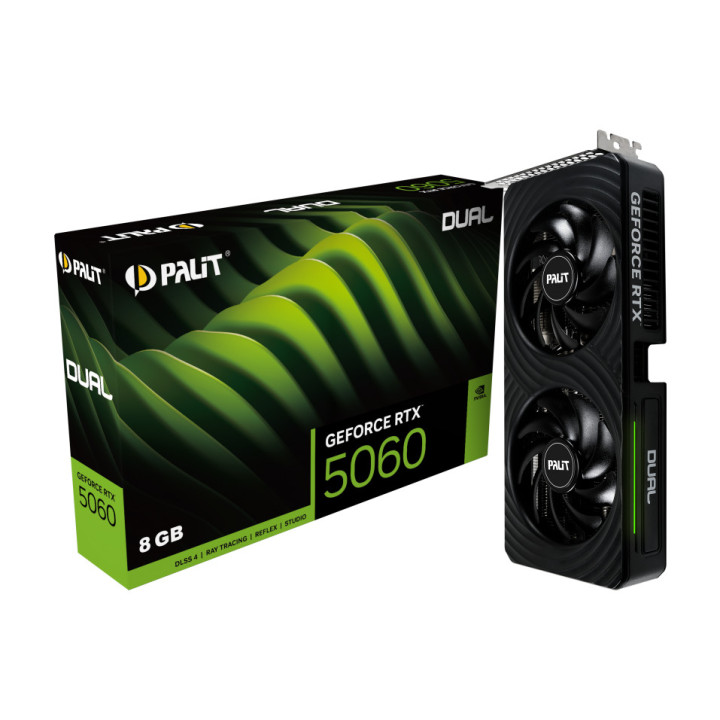 Gráfica Palit GeForce RTX 5060 Dual NVIDIA 8 GB GDDR7