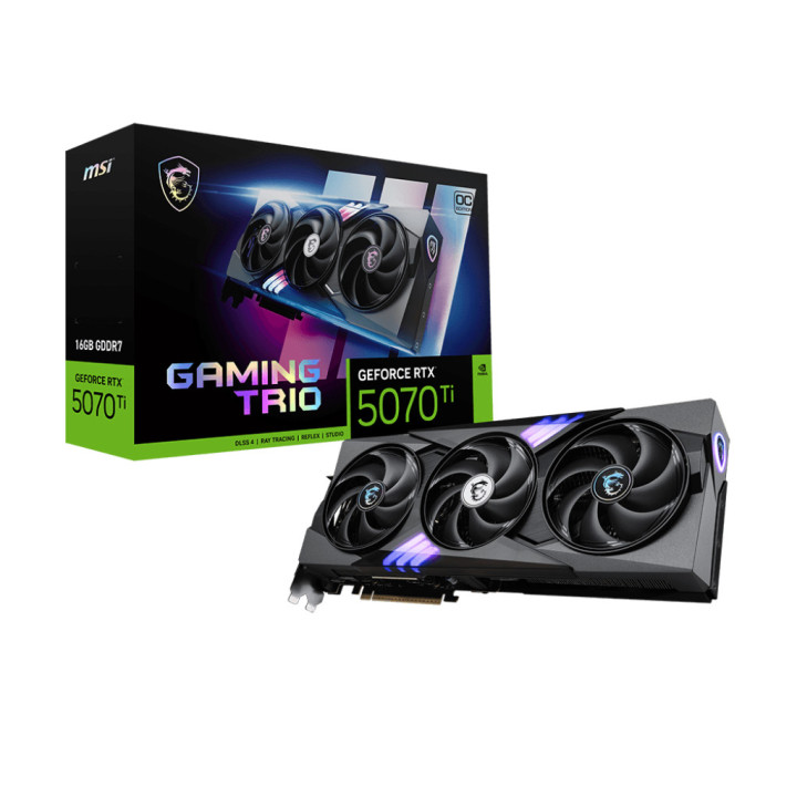 Gráfica MSI GAMING GeForce RTX 5070 Ti 16G TRIO OC NVIDIA 16 GB GDDR7