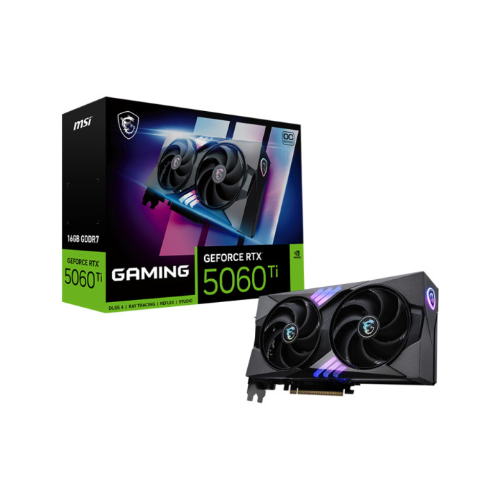 Gráfica MSI GAMING GeForce RTX 5060 TI 16G OC NVIDIA 16 GB GDDR7