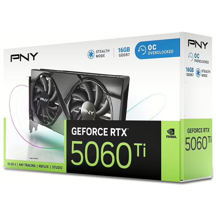 Gráfica PNY GeForce RTX 5060 Ti OC NVIDIA 16 GB GDDR7