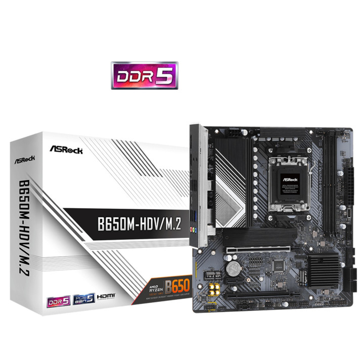 Motherboard Asrock B650M-HDV/M.2 AMD B650 AM5 micro ATX