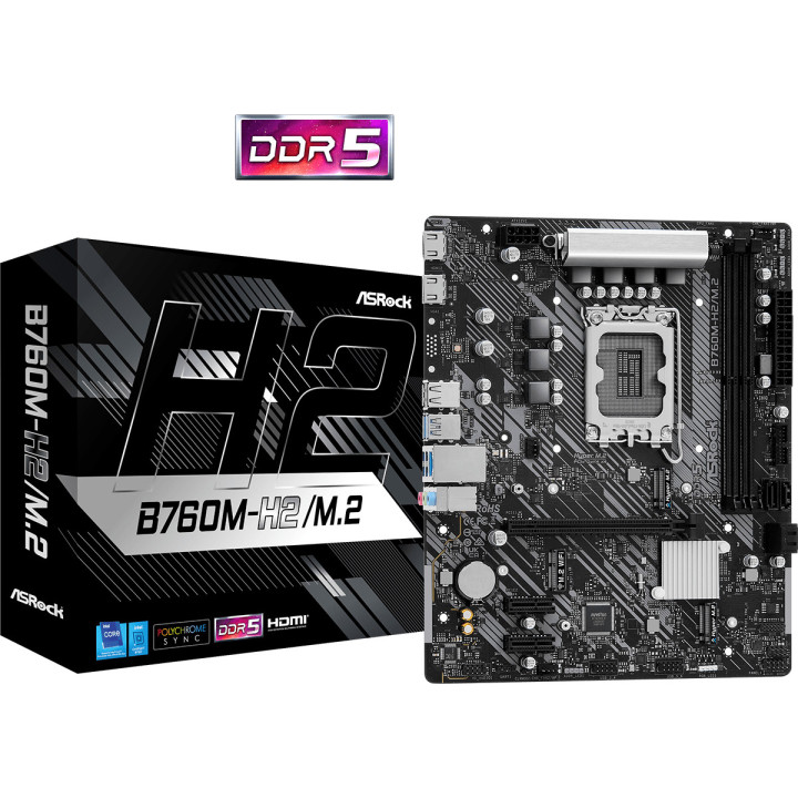 Asrock B760M-H2 M.2 Intel B760 LGA 1700 micro ATX