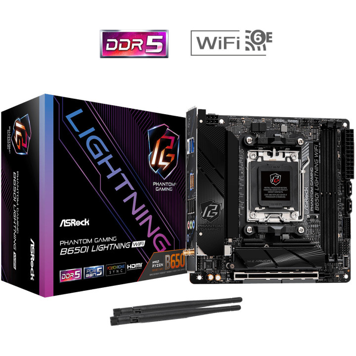 Motherboard Asrock B650I Lightning WiFi AMD B650 AM5 mini ITX