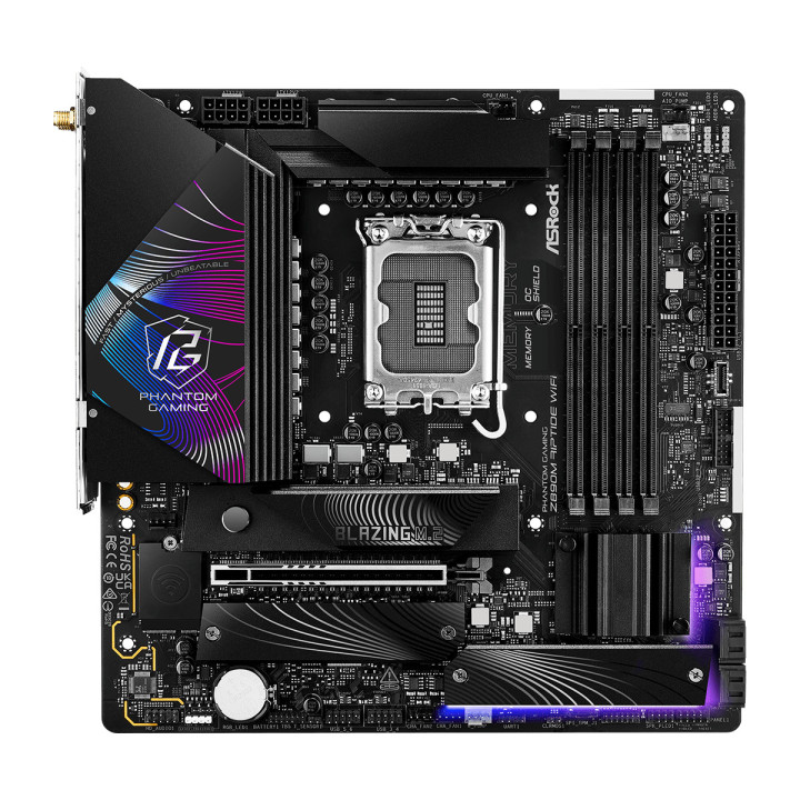 Asrock Phantom Gaming Z890M Riptide WiFi Intel Z890 LGA 1851 (Socket V1) micro ATX