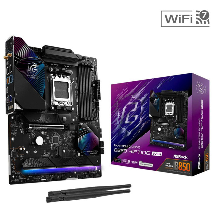 Motherboard Asrock Phantom Gaming B850 Riptide WiFi AMD B850 AM5 ATX