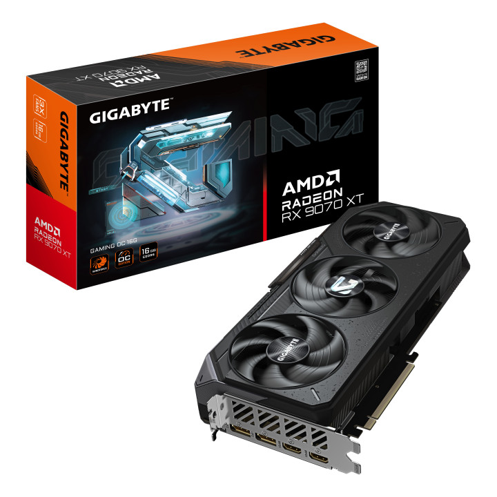 GIGABYTE Radeon RX 9070 XT GAMING OC 16G AMD 16 GB GDDR6