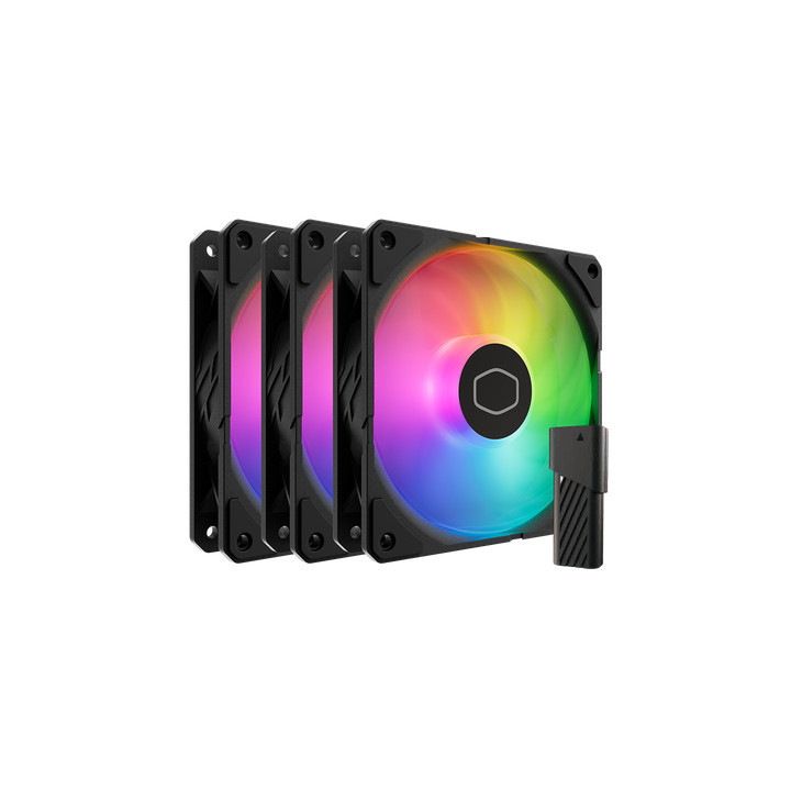 Cooler Master SickleFlow Edge 120 ARGB 3-Pack Fan Kit Caixa de computador Ventoinha 12 cm Preto 1 unidade(s)