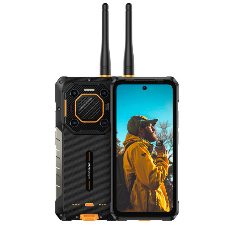 Ulefone Armor 26 Ultra Walkie-Talkie 17,2 cm (6.78") Dual SIM híbrido Android 13 5G USB Type-C 12 GB 512 GB 15600 mAh Preto