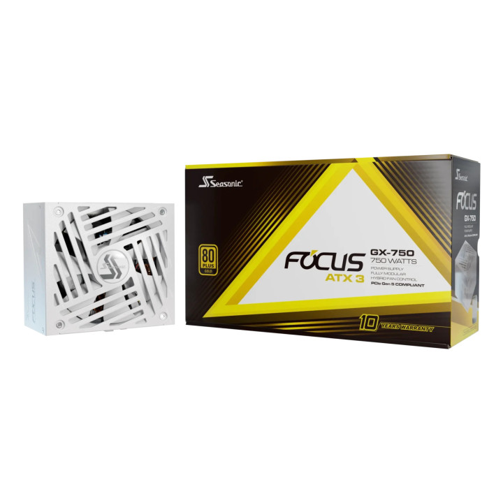 Seasonic Focus GX fonte de alimentação 750 W 24-pin ATX ATX Branco