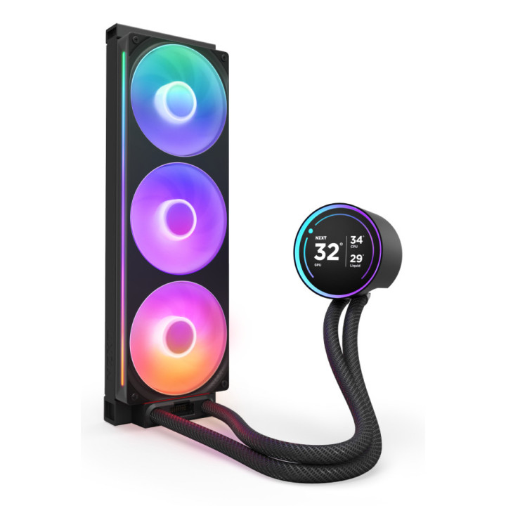 NZXT Kraken Elite 360 RGB Processador Refrigerador líquido all-in-one 12 cm Preto 1 unidade(s)