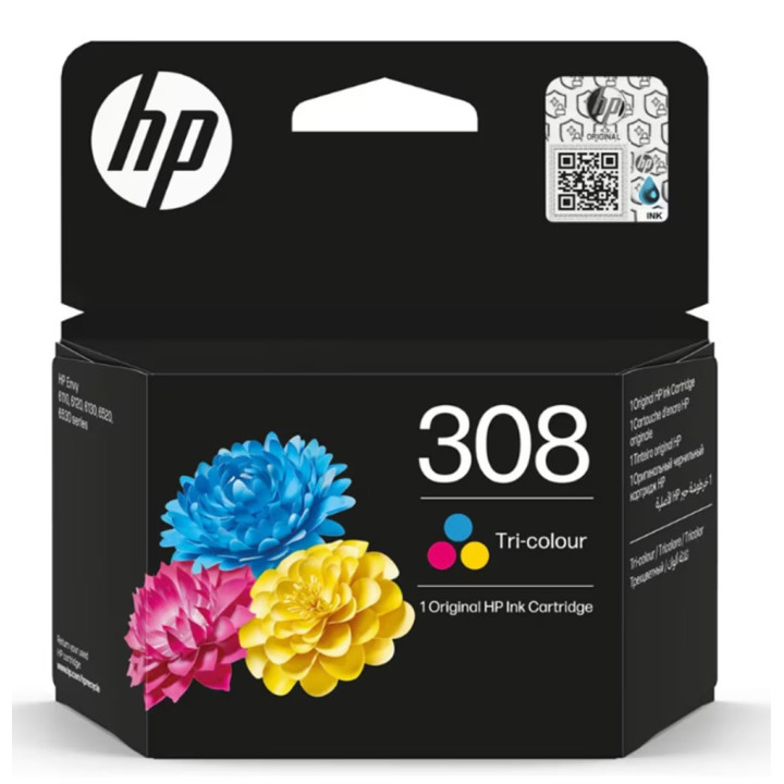 Tinteiro Original HP 308 Tricolor