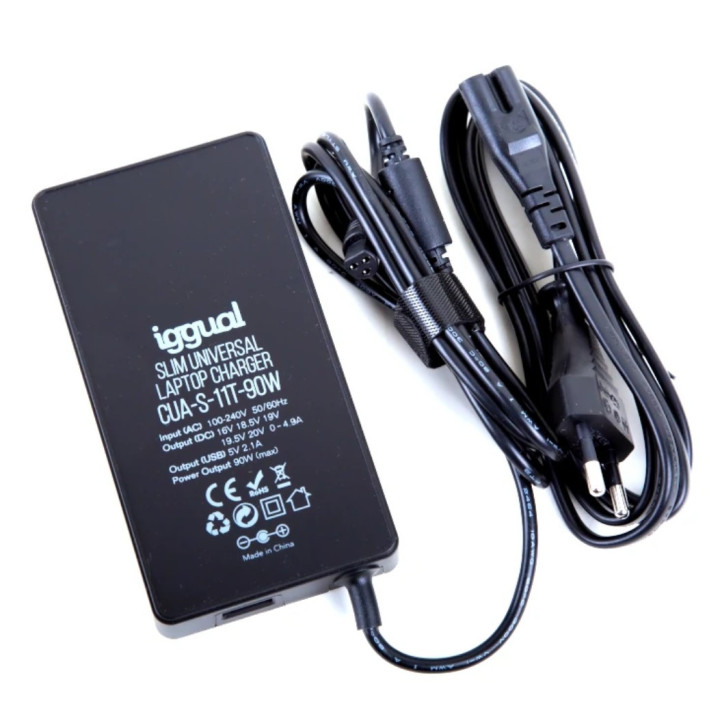Carregador iggual 90W Universal Preto