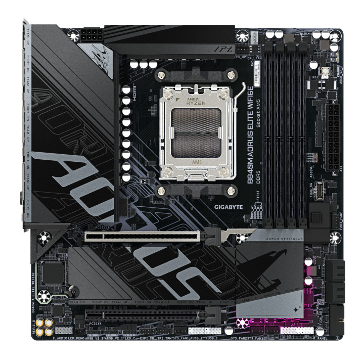 GIGABYTE B840M AORUS ELITE WIFI6E AMD B840 Ranhura AM5 micro ATX