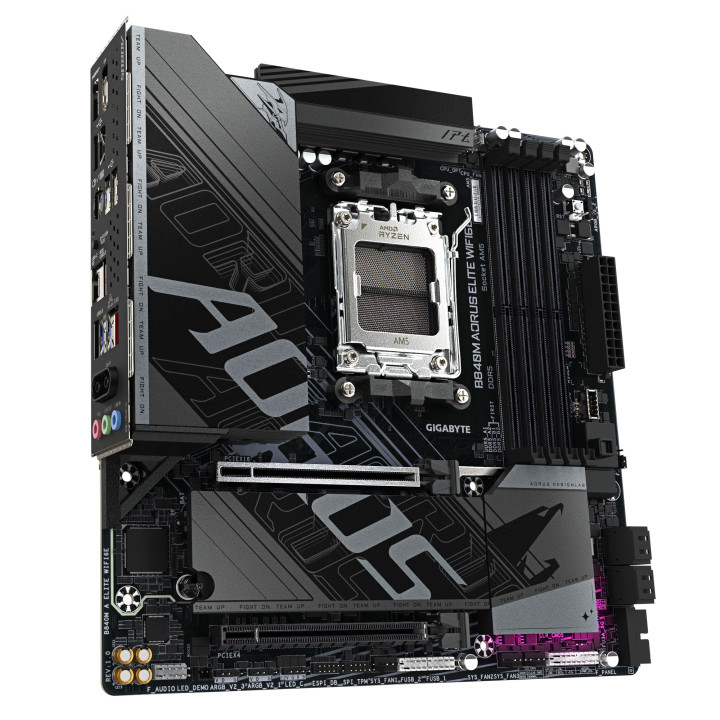 GIGABYTE B840M AORUS ELITE WIFI6E AMD B840 Ranhura AM5 micro ATX