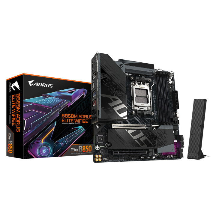 GIGABYTE B850M AORUS ELITE WIFI6E AMD B850 Ranhura AM5 micro ATX