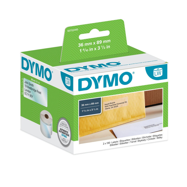 DYMO LW - Etiquetas de endereço grandes - 36 x 89 mm - S0722410
