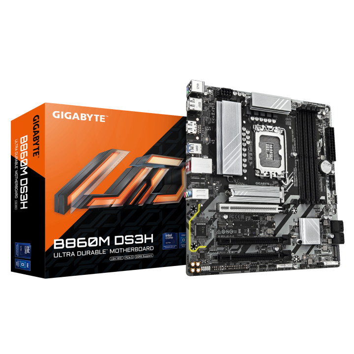 GIGABYTE B860M DS3H motherboard Intel B860 LGA 1851 (Socket V1) micro ATX