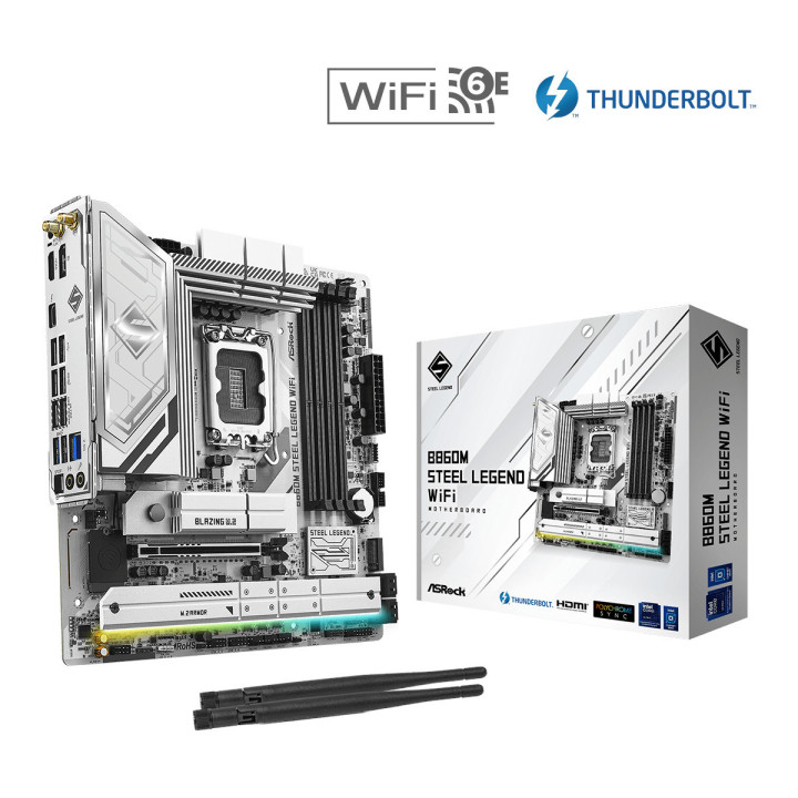 Motherboard Asrock B860M Steel Legend WiFi Intel B860 LGA 1851