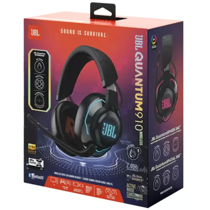 Headset Gaming JBL Quantum 910 Bluetooth Preto