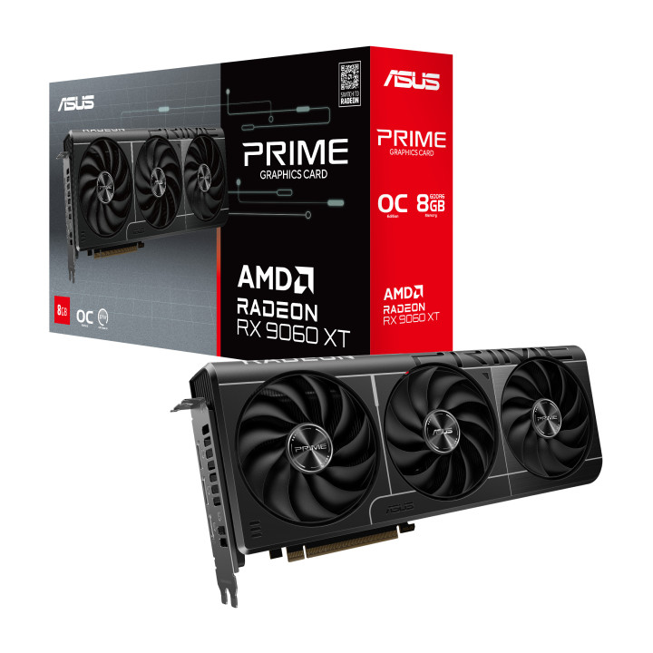Gráfica ASUS Prime -RX9060XT-O8G AMD Radeon RX 9060 XT 8 GB GDDR6