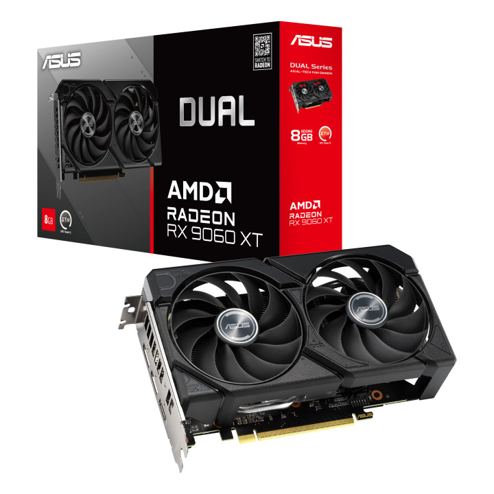 Gráfica ASUS DUAL-RX9060XT-8G AMD Radeon RX 9060 XT 8 GB GDDR6