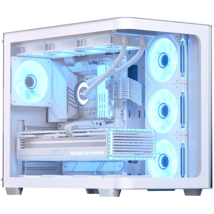 Caixa ATX Aerocool P500C ARGB Tempered Glass Branca
