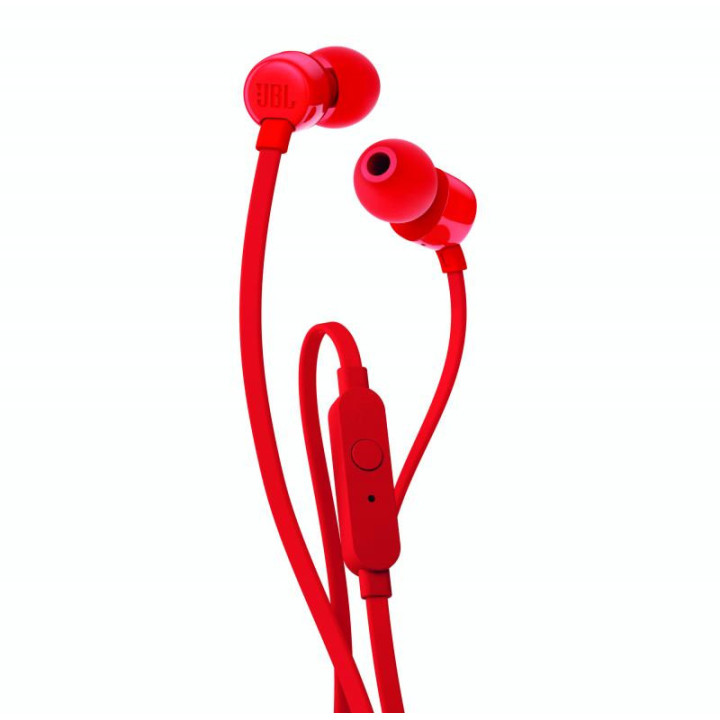 JBL T110 Auscultadores Com fios Intra-auditivo Chamadas Música Vermelho