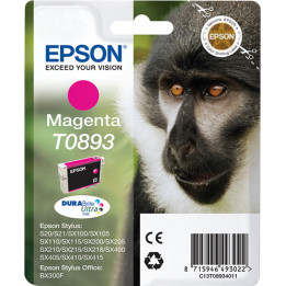 Epson Monkey Tinteiro Magenta T0893 Tinta DURABrite Ultra