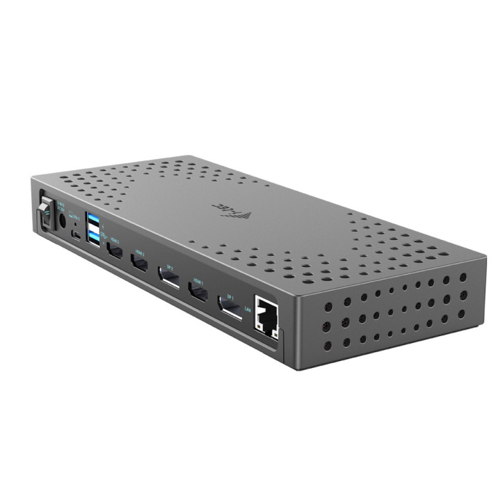 i-tec CATRIPLE4KDOCKPD2 base & duplicador de portas Com fios USB 3.2 Gen 2 (3.1 Gen 2) Type-C Cinzento