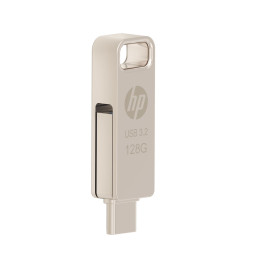 Pendrive HP x206c 128GB USB Type-A / USB Type-C 3.2 Gen 2 (3.1 Gen 2) Prateado