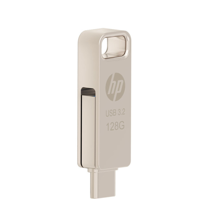 Pendrive HP x206c 128GB USB Type-A / USB Type-C 3.2 Gen 2 (3.1 Gen 2) Prateado